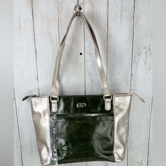 Genuine Leather Tote Handbag Aurielle by Carryland Shoulder Bag Large Size - Picture 4 of 14